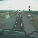 The moment before impact